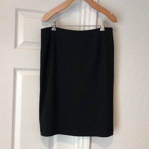 Classic black pencil skirt